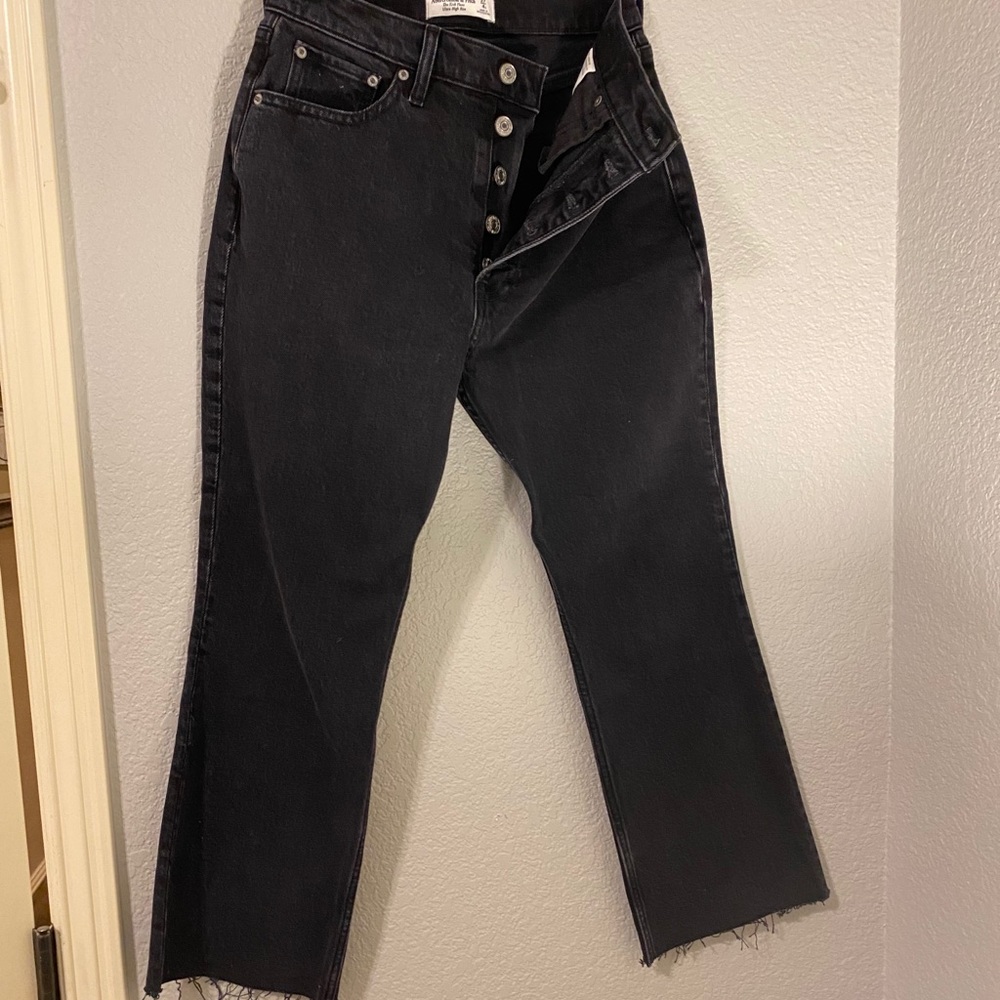 Black high rise jeans